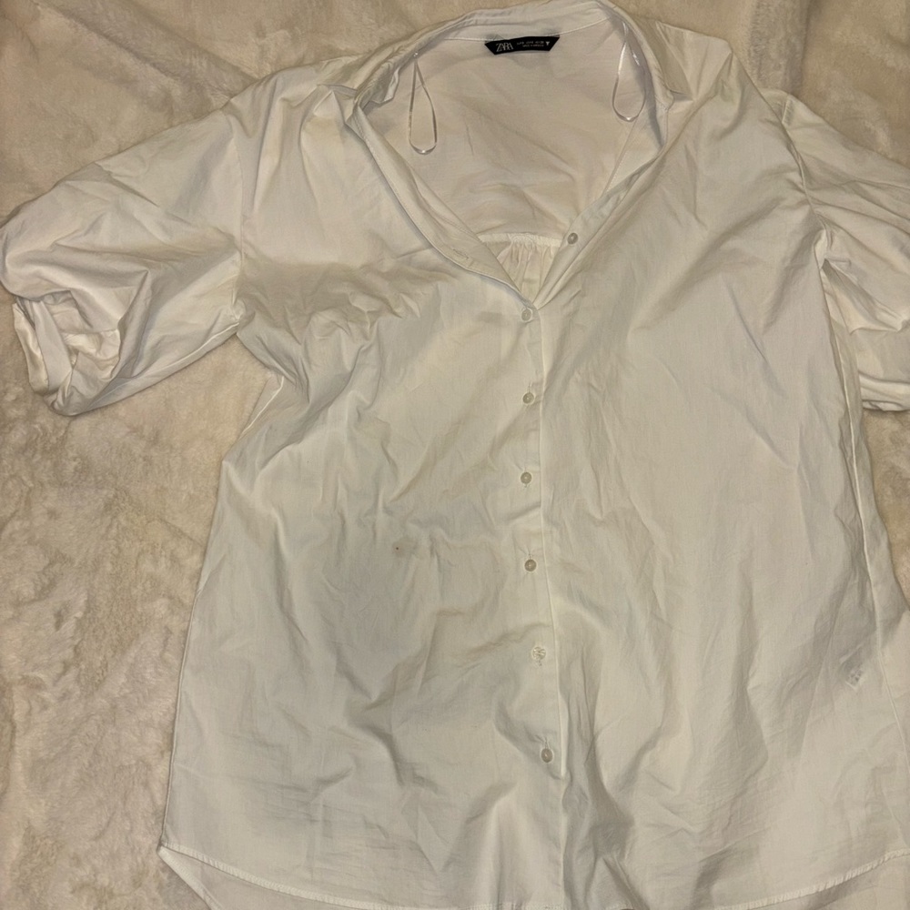 Zara button up dress
